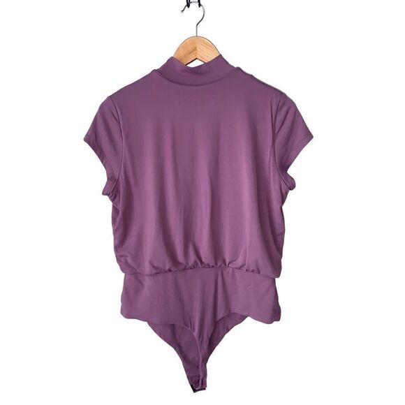 Susana Monaco Mock Neck Thong Bodysuit - Picture 4 of 12